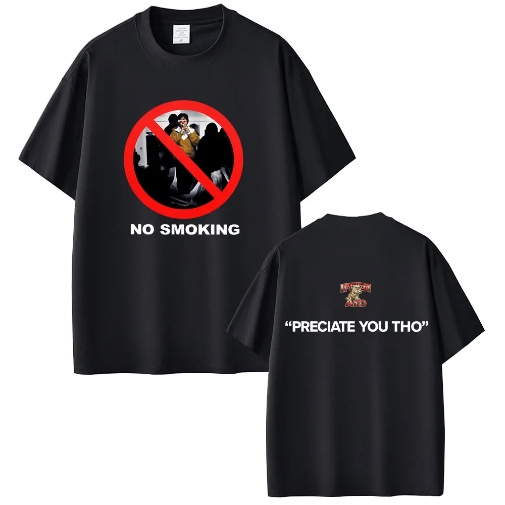 

Rapper Lil Tjay No Smoking Preciate You Tho Merch 2026 T-shirt Men Women Fashion Oversized Hip Hop T Shirt Male Vintage T-shirts
