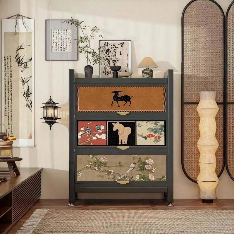 Steel storage multi-functional dustproof and sunscreen storage balcony shelf flooring