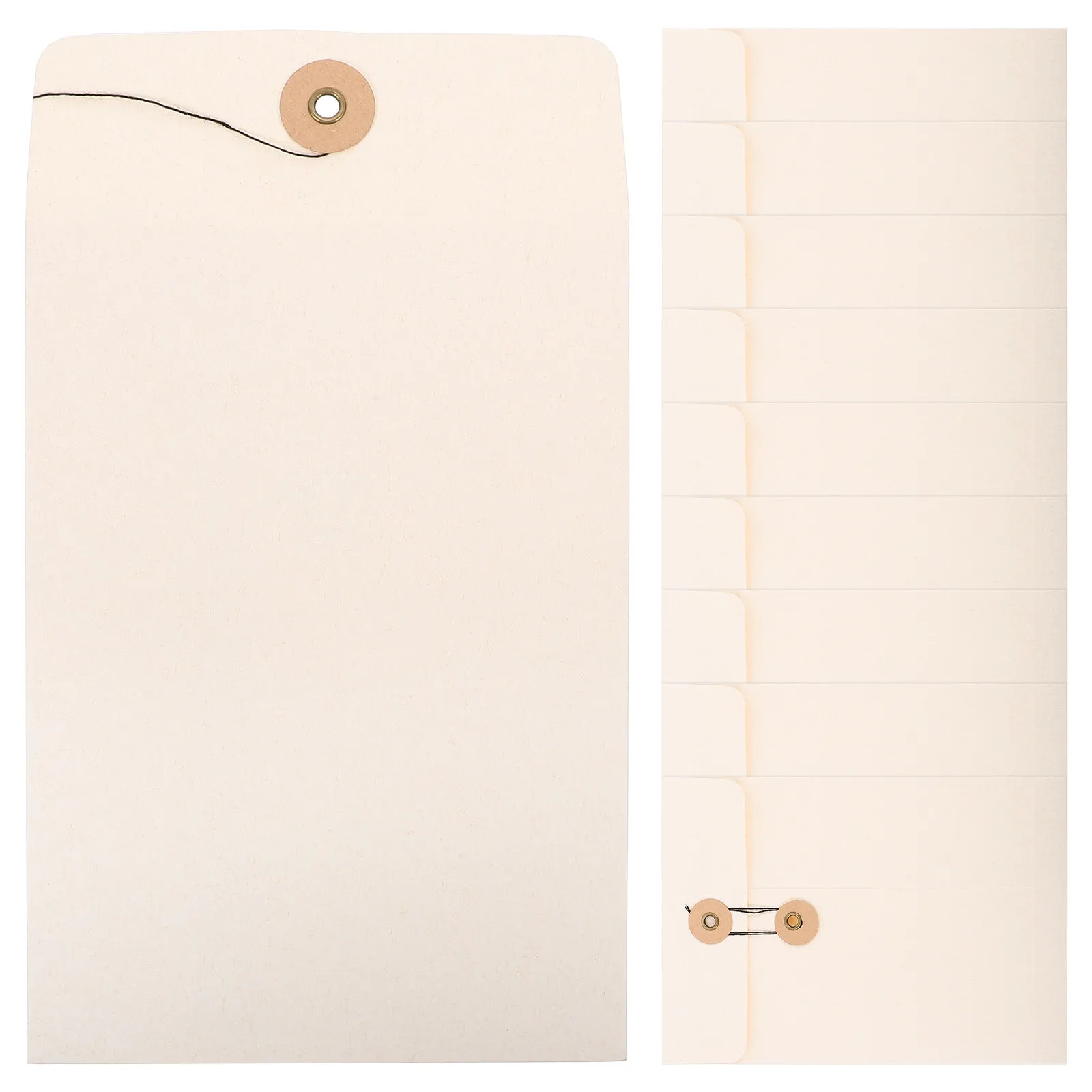 

10Pcs File Organizer Bags Thick Large Document Pouches Convenient Office Paper File Holder Receipt Storage Folder Document Bag