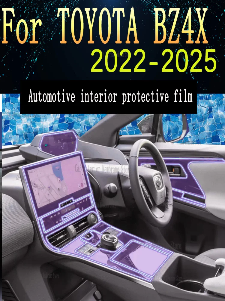 

For TOYOTA BZ4X (2022-2025) Car Gearbox Panel Film Dashboard Protective Sticker Interior Anti-Scratch Film Cover Accessorie