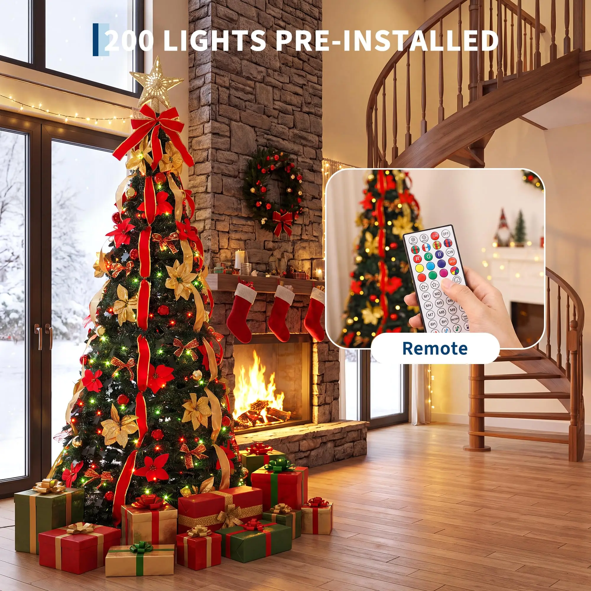 6/7 FT Choinka Pop-Up, Choinka – Lighting Tree Decor recenzja i cena