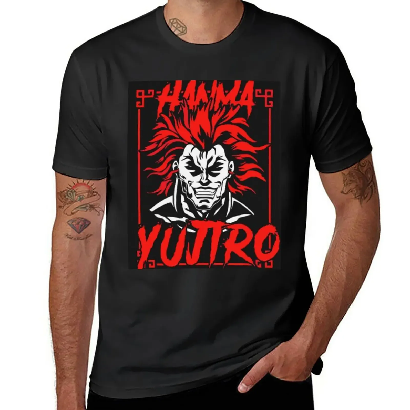 Baki - Yujiro Hanma badass T-Shirt shirts graphic tees sports fans Blouse summer tops mens clothes