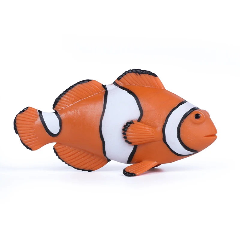 Sea Life Clownfish Clown Anemonefish Figurine Lifelike Fish Figure - Educational Toy for Boys, Girls, and Kids Ages 3+