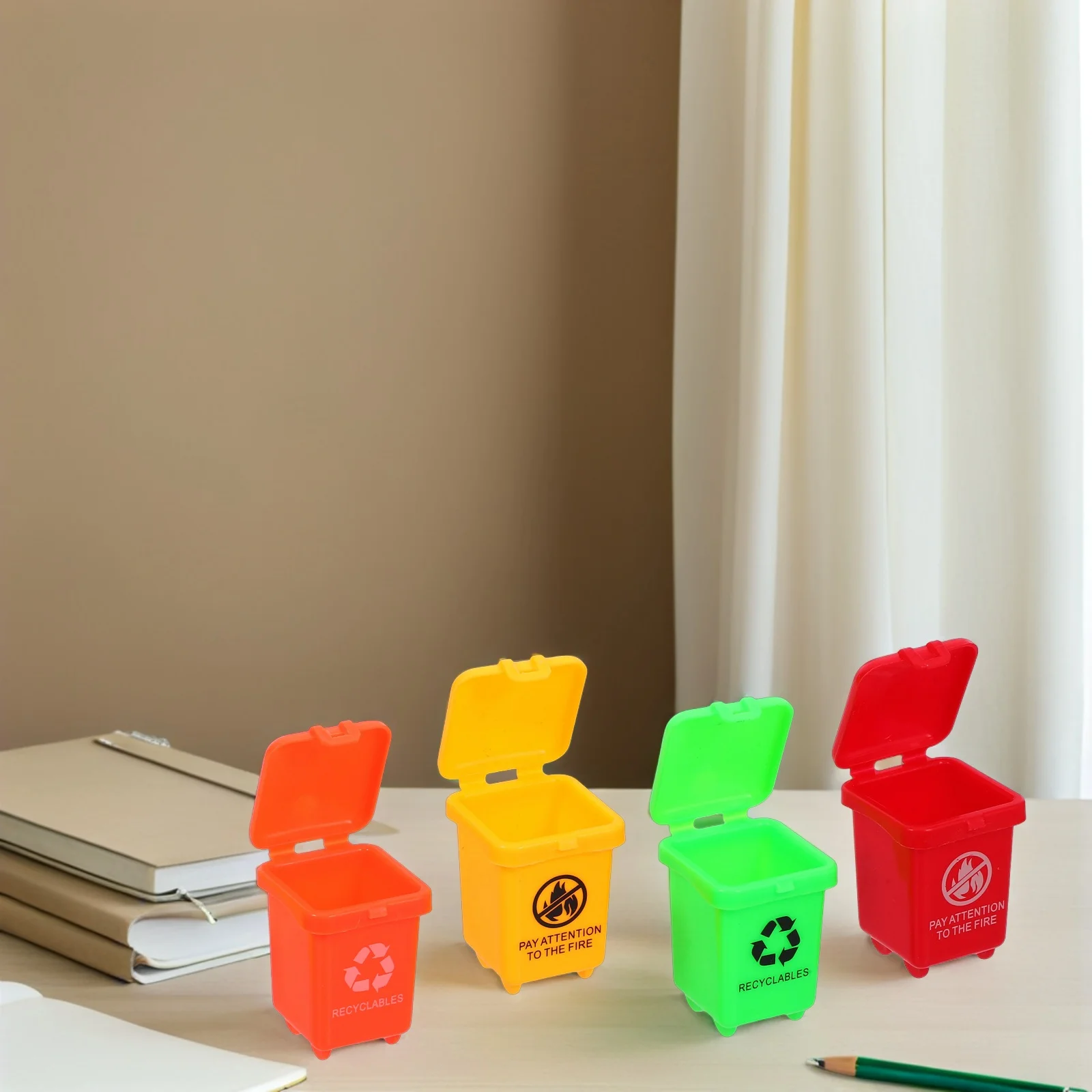 

20 Pcs Simulated Trash Can Little Mini Trashcan Kids Garbage Sorting Toys Bin Miniature Toddler
