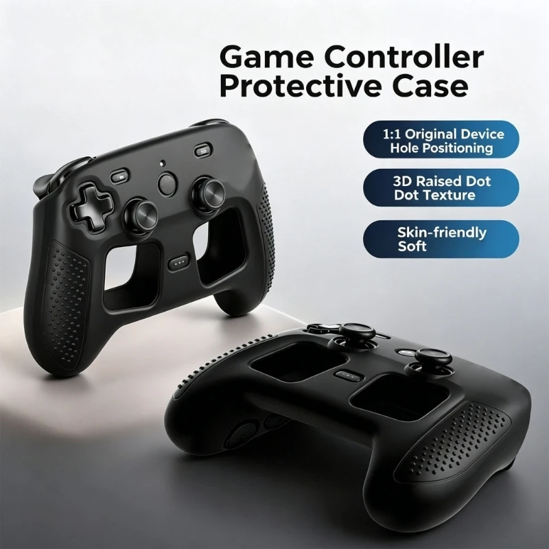 Silicone Cover Full Body Protect Not Slip & Strong DesignErgonomic Case Gaming Accessories Simple Installation for Steam 2 H8WD