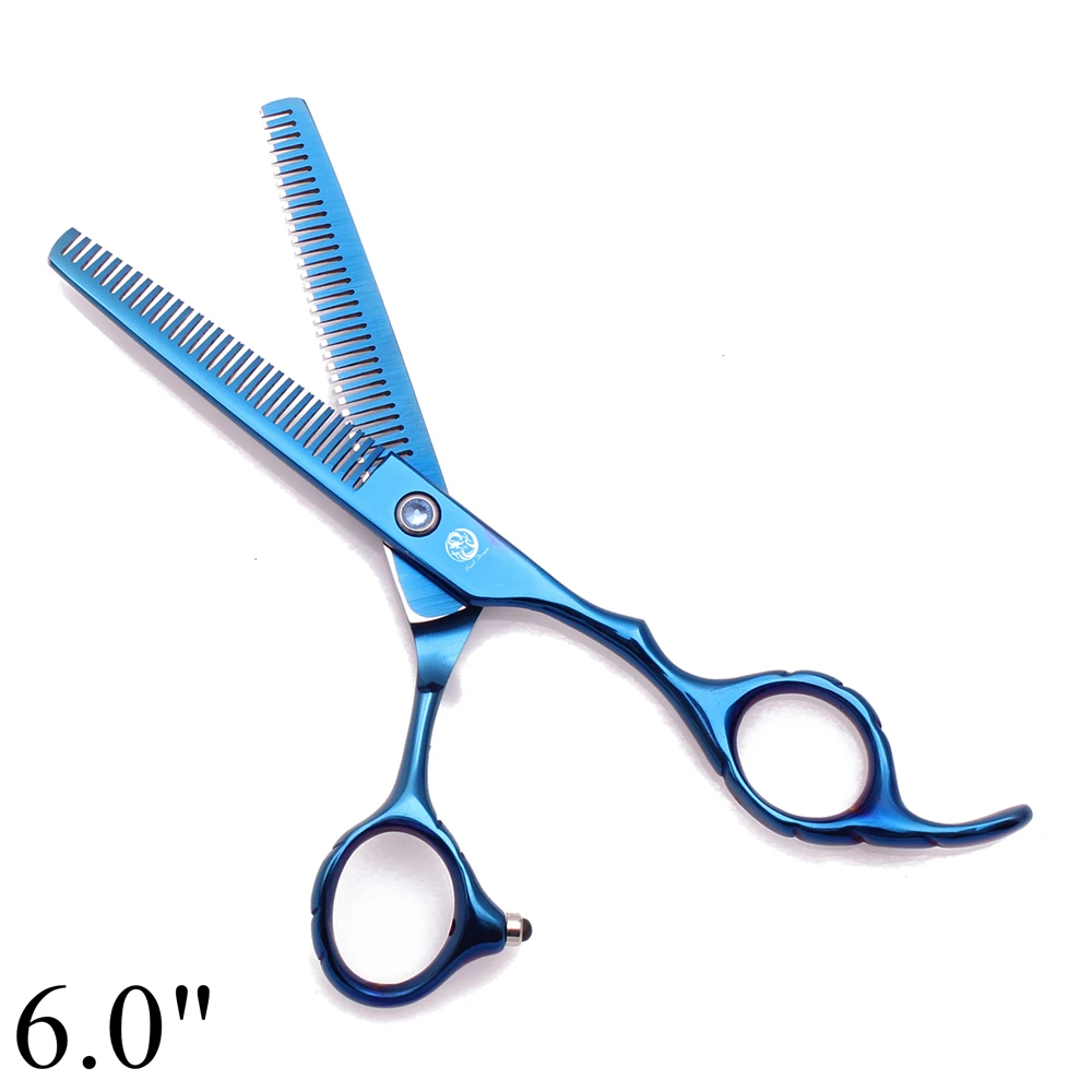 Haarschere Professionelle 5,5" 6" JP 440C Friseurschere Doppelseitige Zähne 10%-15% Ausdünnungsrate Haar Effilierschere Z2001