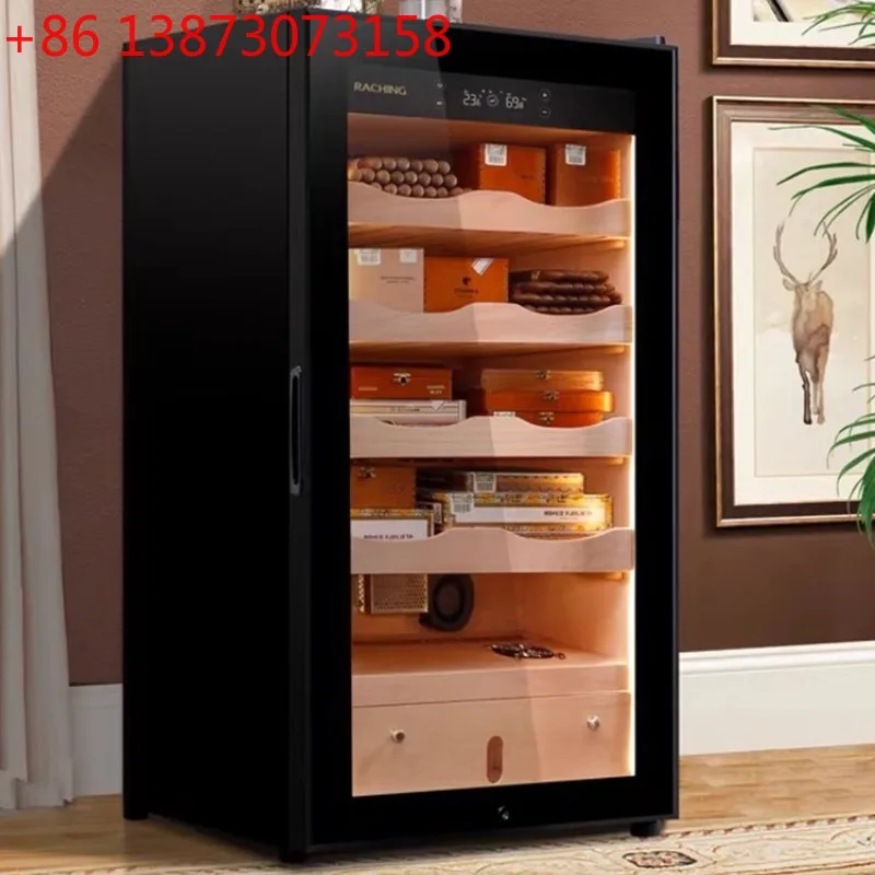 Modern High-End Cigar Cabinet with Compressor Constant Temperature & Humidity Cigar Box Humidifier Living Room Furniture FYCC