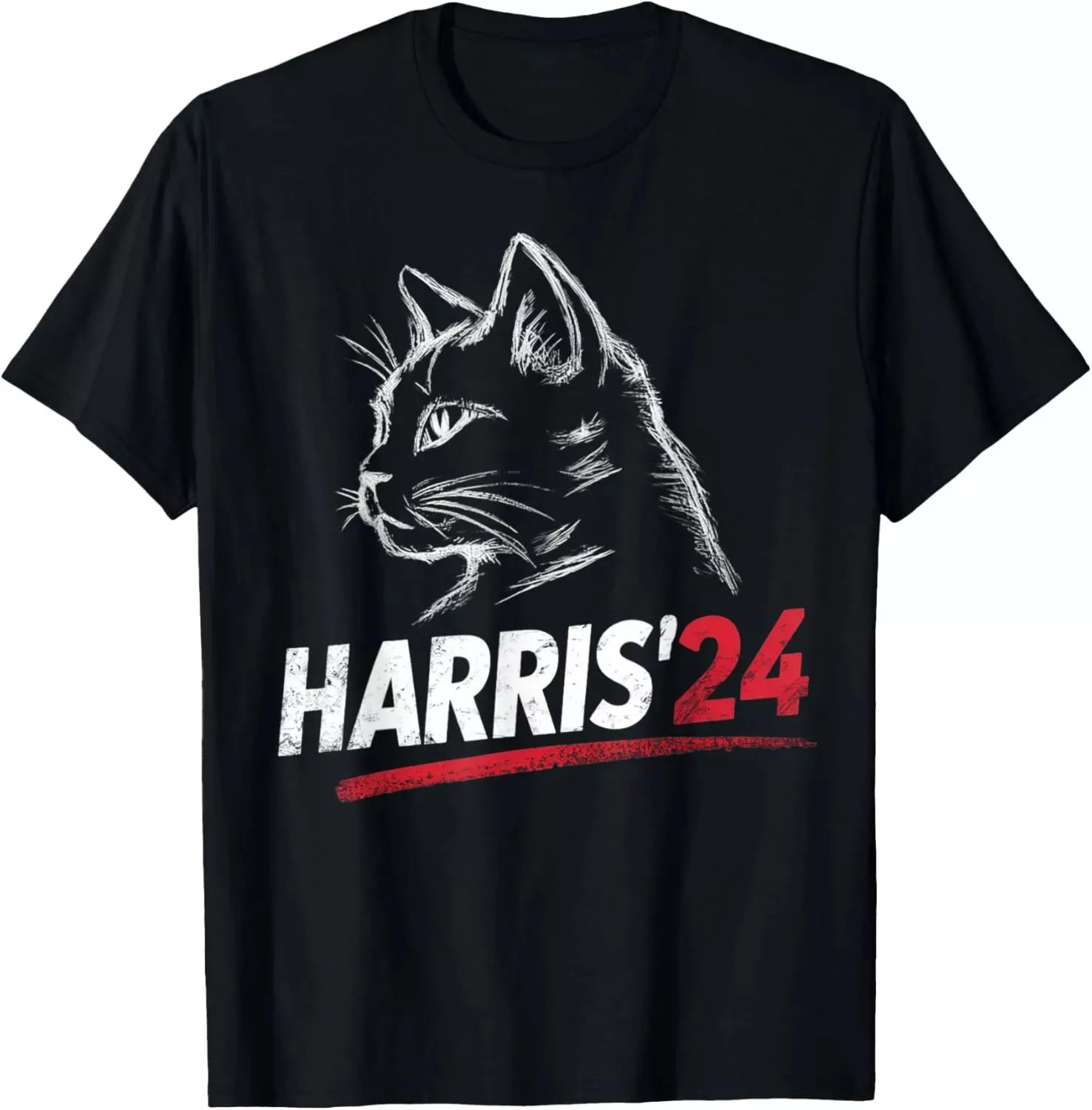 

Cat Ladies for Kamala Funny Cat 2024 President Kamala-Harris T-Shirt