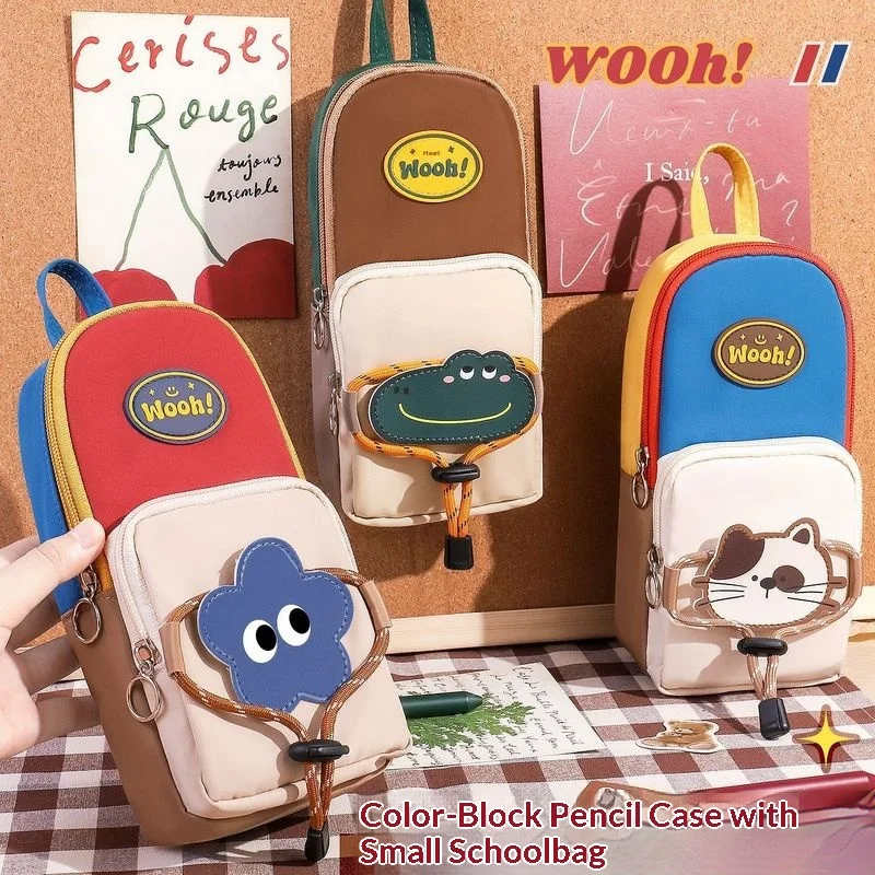 

Ретро пенал с облаками и цветами, большая вместительная милая сумка для канцелярских принадлежностей, высокая эстетичная цена для школьных и офисных принадлежностей