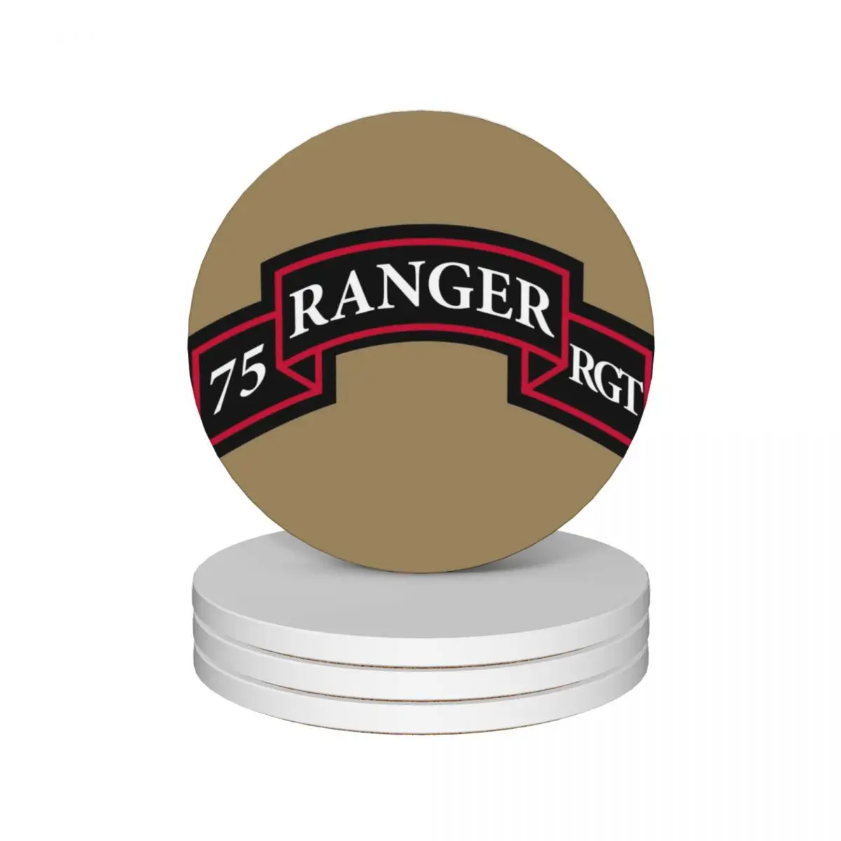 75th Ranger Regiment (United States) Ceramic Coasters (Set of 4) Creative white for coffee mugs christmas Coasters