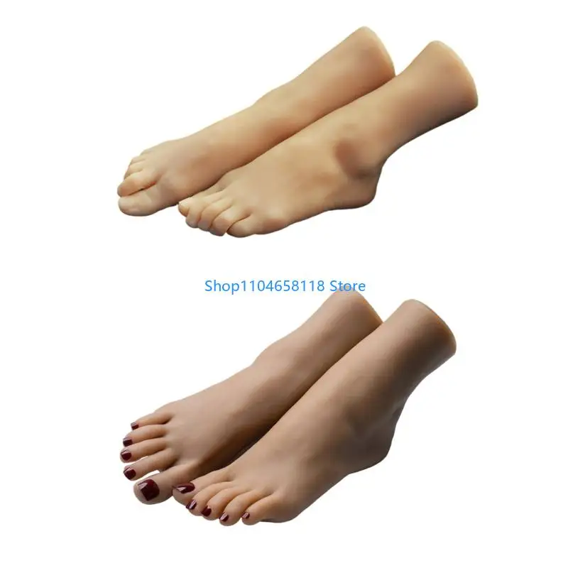 

Realistic Female Foot Anatomy Model Size 38 for Art Supplies Teaching Fashion Props Sturdy TPE Construction