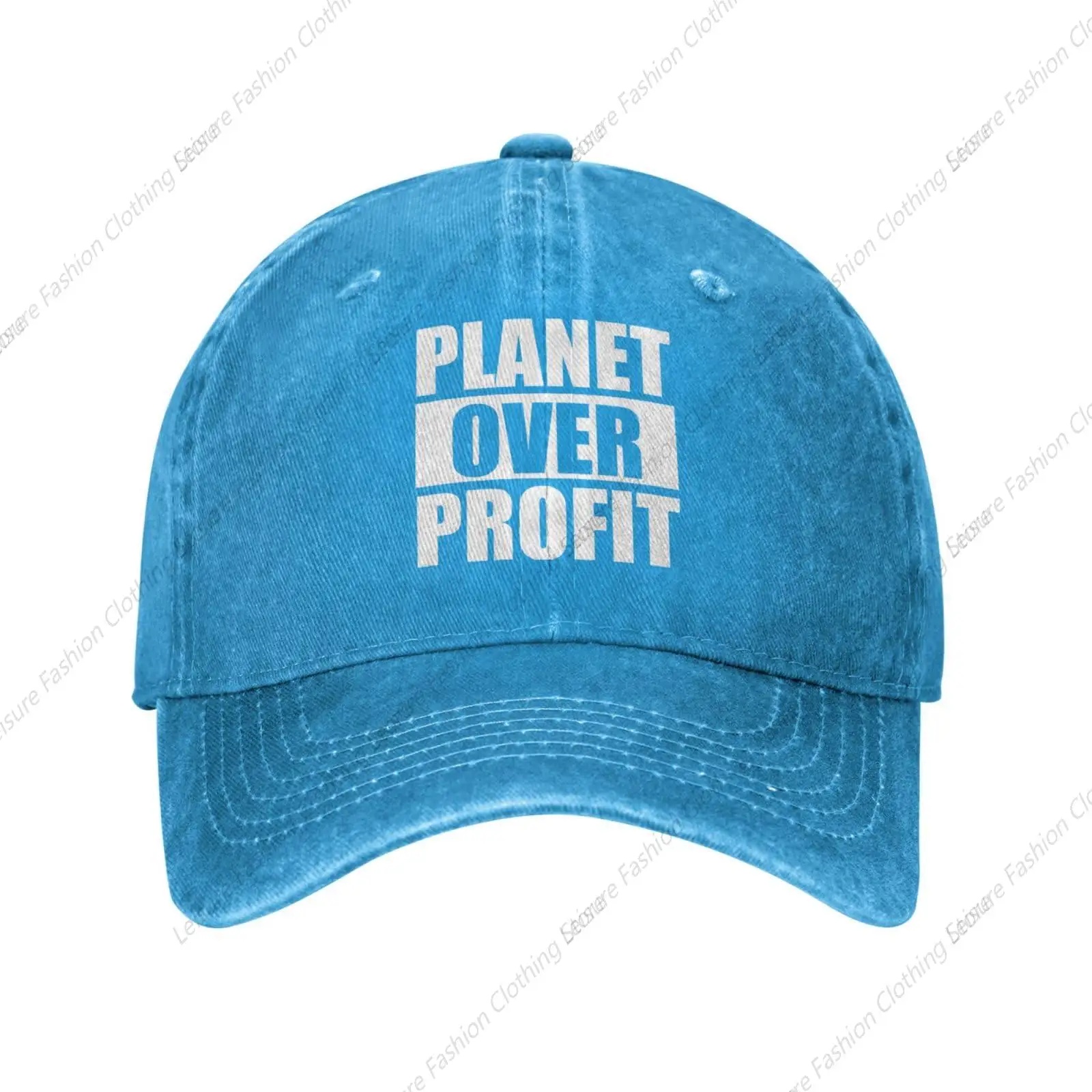 

Protect Environment Quote Baseball Caps Planet Over Profit Tennis Hats for Man Women's Beach Baseball Hat