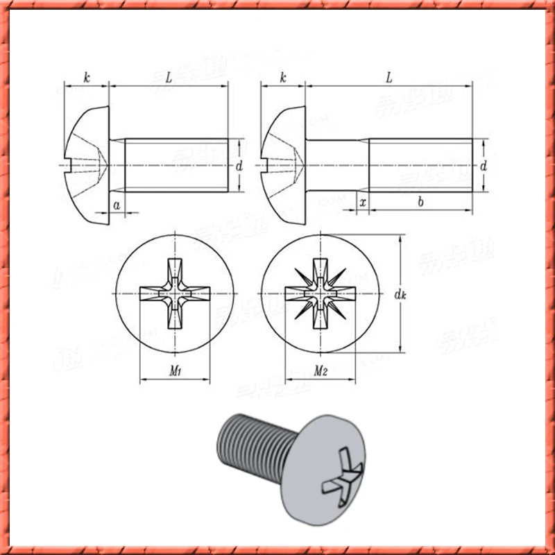 50pcs/lot Pure Titanium M2x4/5/6/8/10/12/15/20 DIN7985 Pan Head Phillips Screws Round Head Machine Screws