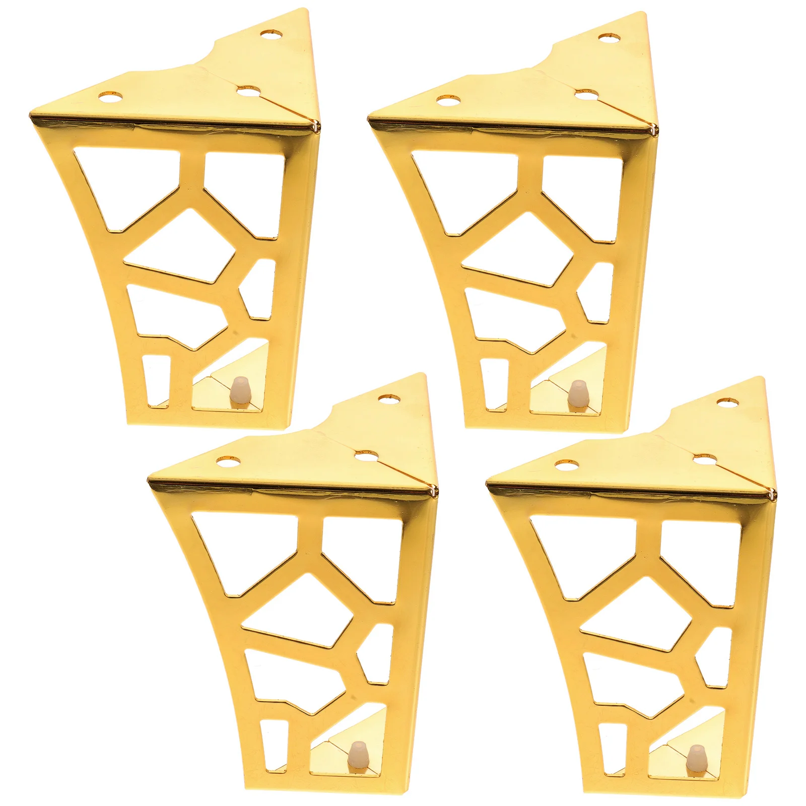 

4Pcs Furniture Legs Metal Sofa Support Feet Strong Iron Build Rust Resistant for Cupboard Closet Drawer Bathroom Vanity