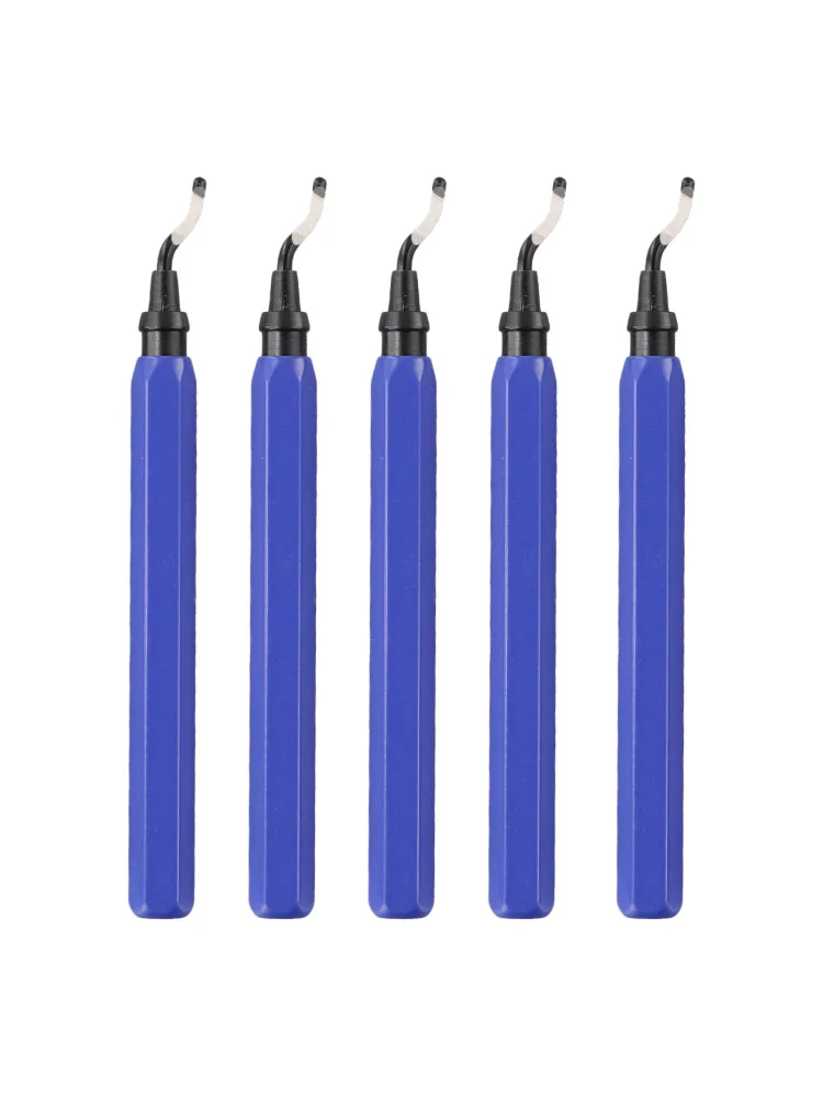 

5pcs RB1000 Repair Deburring Tool Kit Rotary With Blade Remover For Plastic Copper Blue Deburring Tool 5.55x0.49 Inches