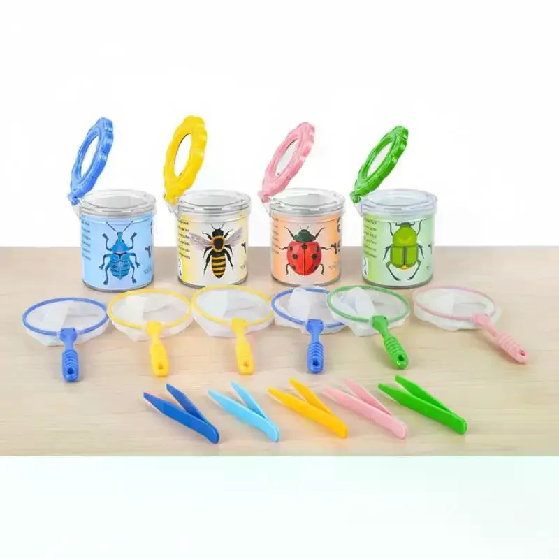 3-Piece Insect Observation Box Outdoor Exploration Children's Tadpole Insect Collection Box Catching Butterfly Feeding Box