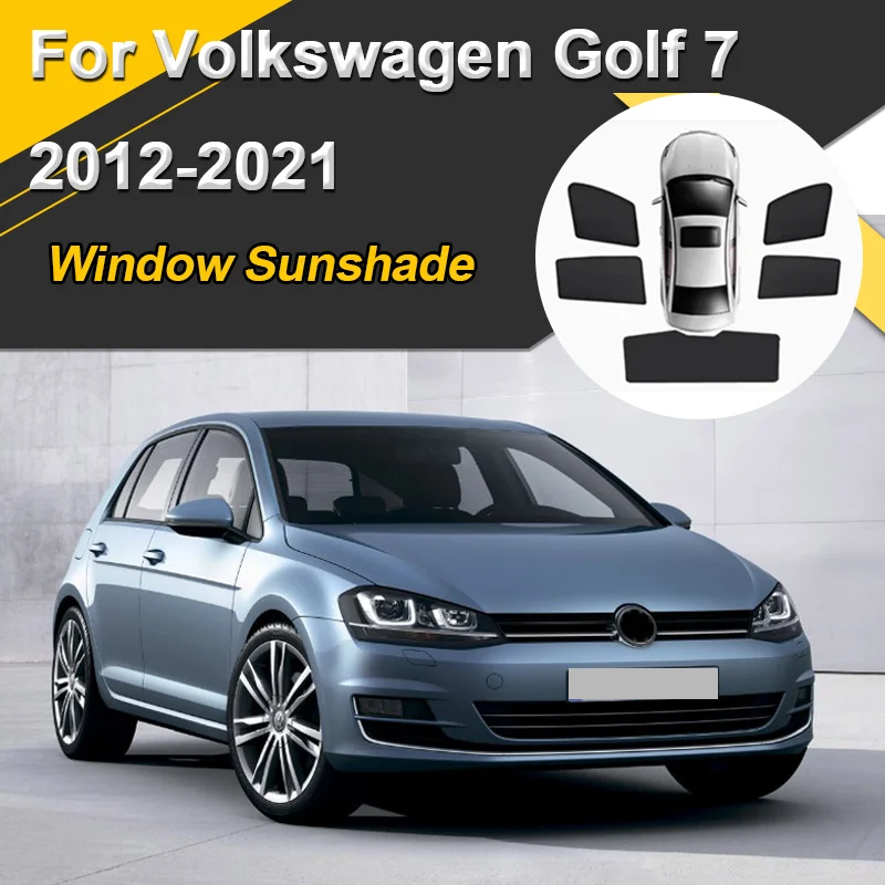

Автомобильные солнцезащитные козырьки для Volkswagen VW Golf 7 Mk7 2012-2021, сетчатые магнитные теплоизоляционные шторы, козырек, автоаксессуары