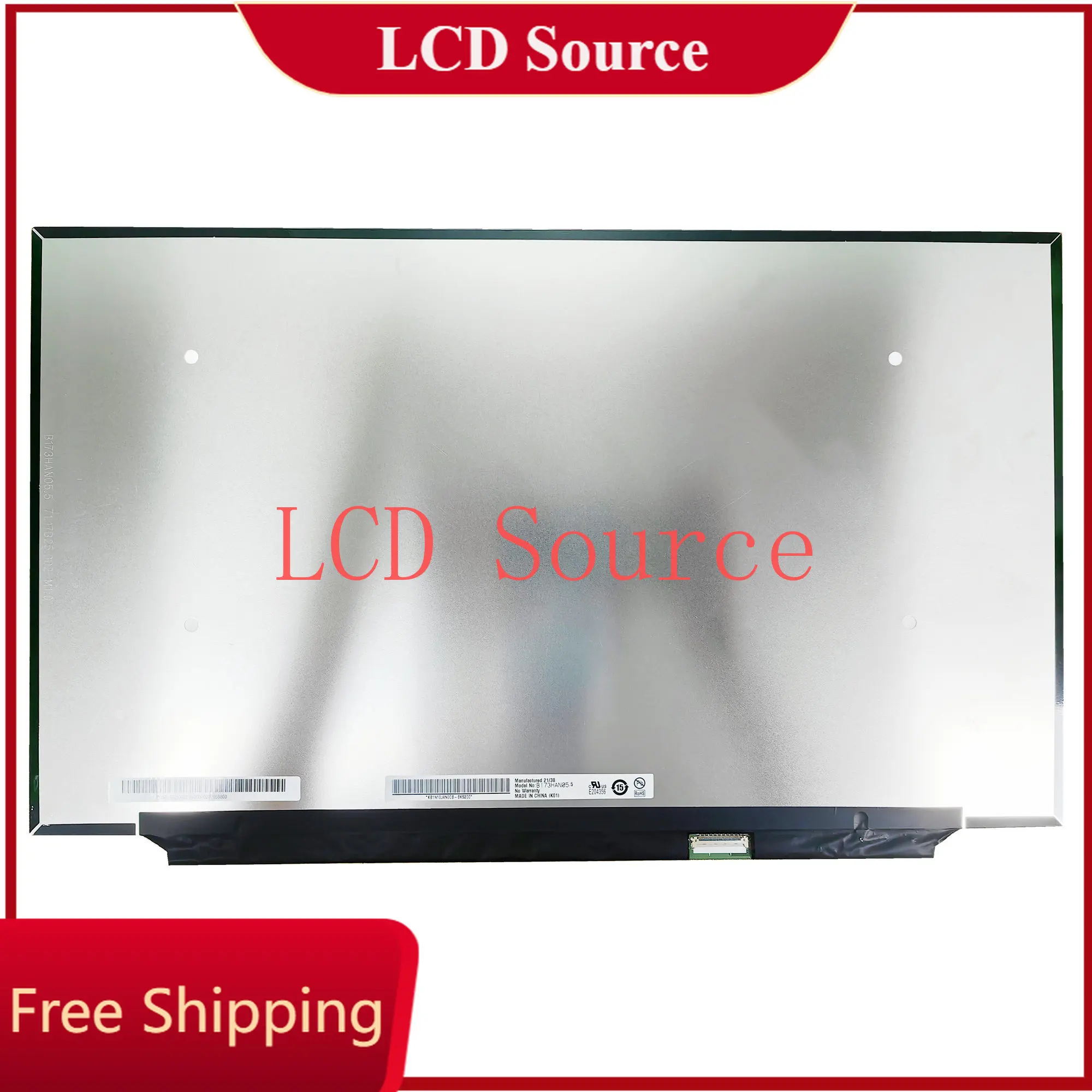 

B173HAN05.5 Panel Matrix 1920*1080 EDP 40 Pins 100% sRGB 17.3'' 165Hz Laptop LCD Screen