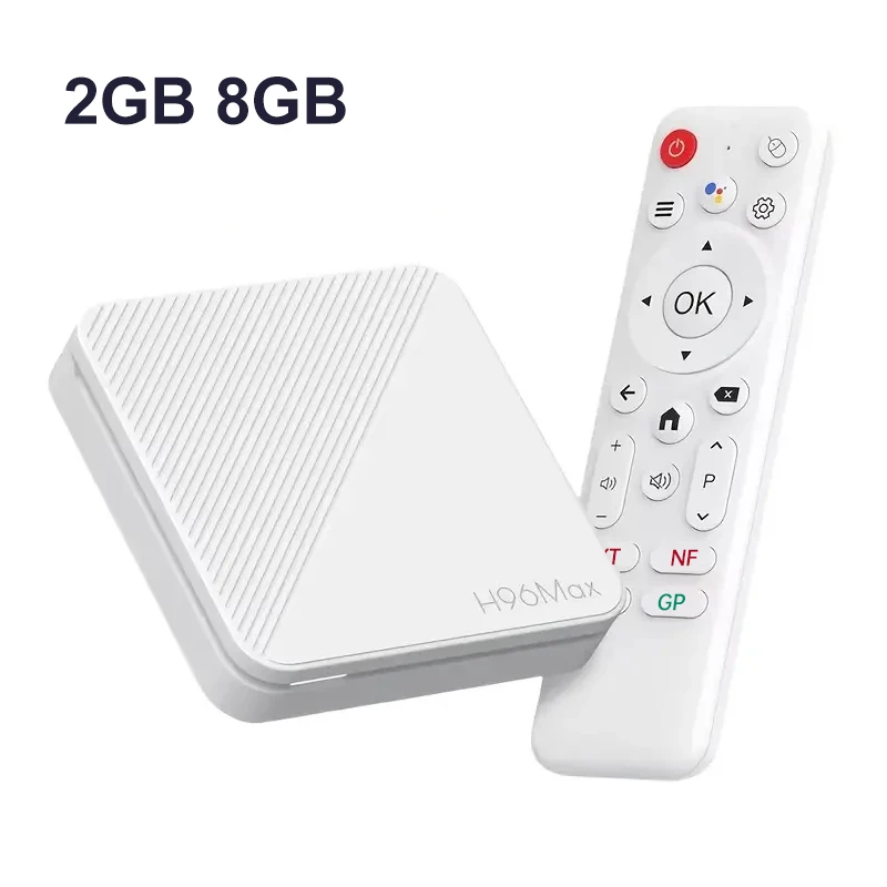 H96 MAX H313 Smart TV Box Android 14 ATV TV Box 4K @ 60fps 100M/LAN Wifi6 BT5.0 Google Voice Assistant Mediaspeler Set Top Box - afbeelding 1