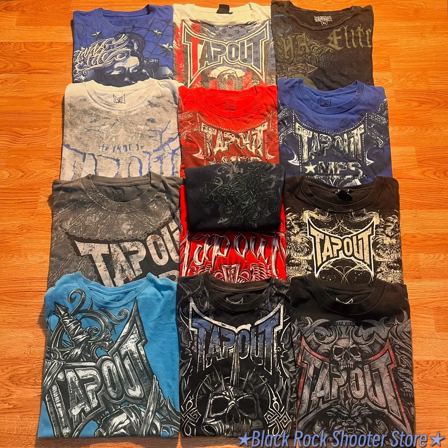 

Hip Hop Gothic Tapout Skulls Graphic t shirts Short Sleeve Men Clothes Goth All Cotton Oversize Y2k Tops Streetwear Men Clothing