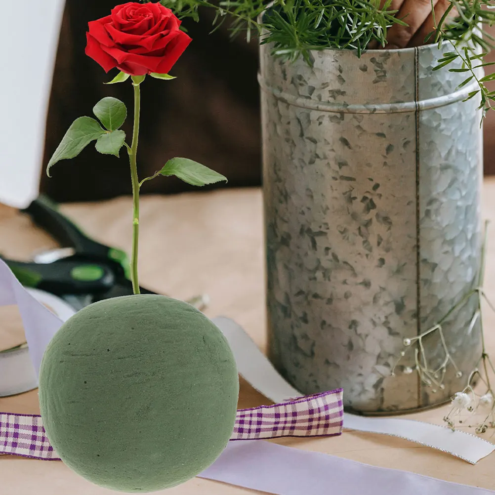 

4 Pcs 9cm Simulated Flower Balls Floral Foam DIY Supplies for Wedding Arrangements Phenolic Resin Lightweight Home Use