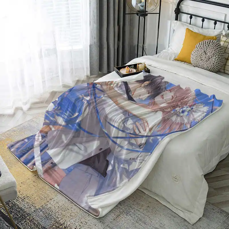 Anime Light and Night Osborn Evan Charlie Sariel Cosplay Thermal Blanket Cartoon Handsome Nap Blankets Bed Sheet Gift