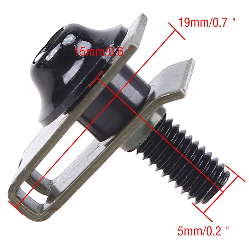 10pcs Motorcycle Motos La Moto Motocicleta Scooters Fairing Body Bolts 5mm Spire Speed Fastener Clips Screw Spring Bolots Nuts