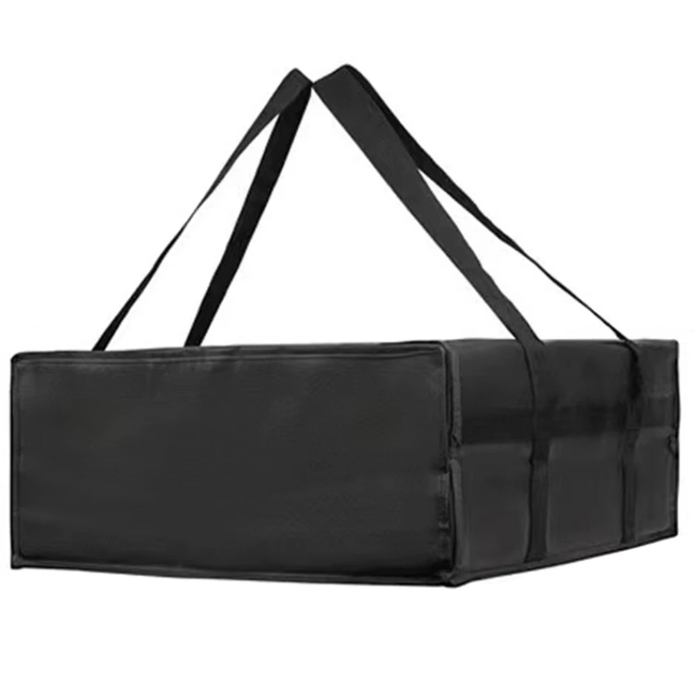 Non Woven Insulated Pizza Bag with Reinforced Seams and Foam Lining to Preserve Heat Through Extended Delivery Routes