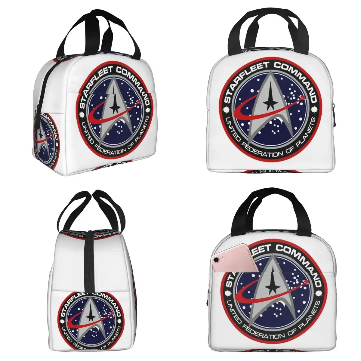 Star Treks Science Fiction TV Series Insulated Lunch Bag for Kids School Cooler Thermal Food Box Tote Lunch Boxes Container