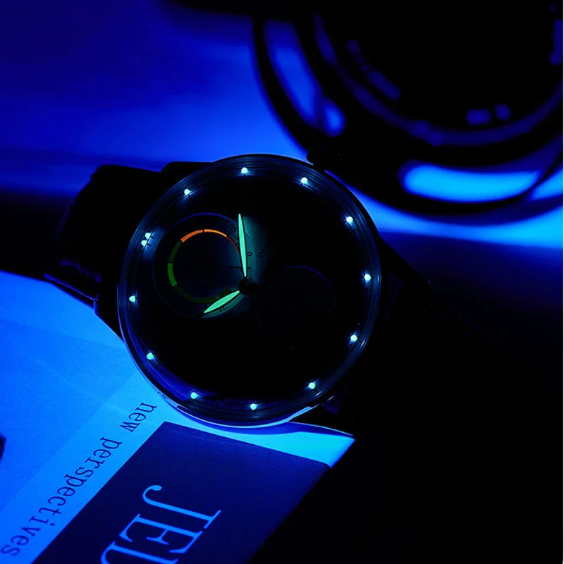 Reef Tiger/RT 10MM ultra-thin Men Watch Sapphire Glass Waterproof 50M Automatic Mechanical Watches Watch Luminous Date Clock