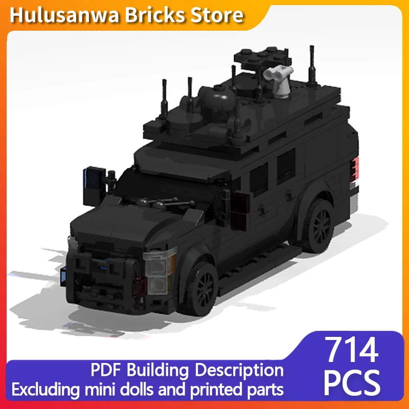 

Presidential Escort Vehicle Model MOC Building Bricks War Equipment Modular Technology Gifts Holiday Assemble Children Toys Suit