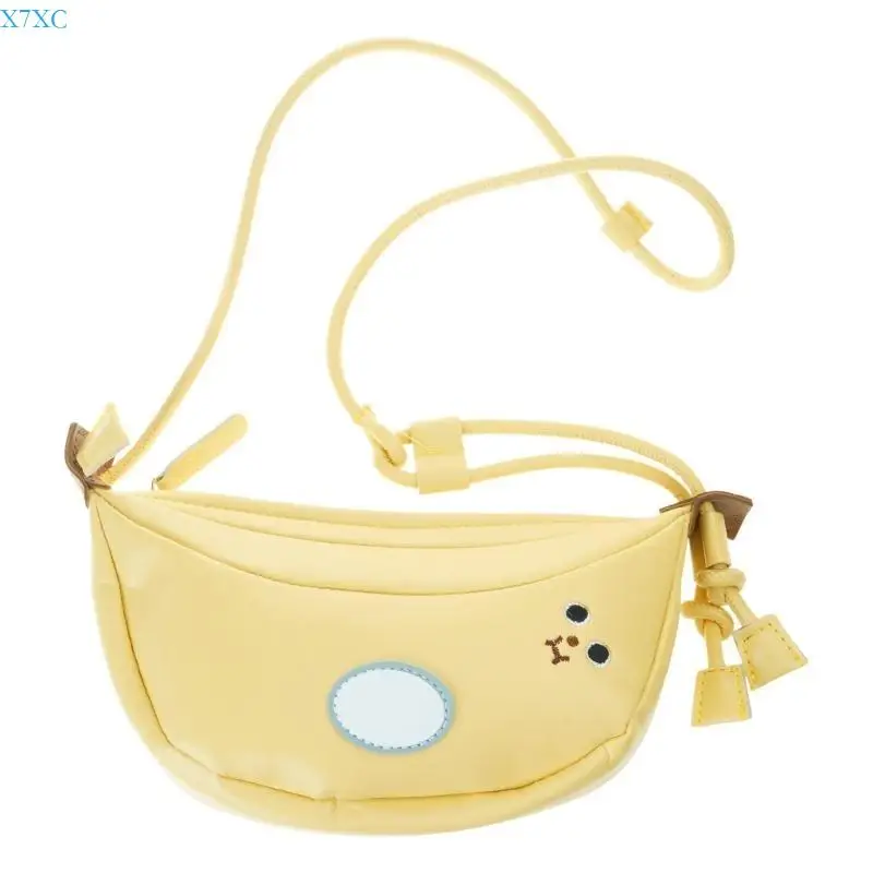 

X7XC Fun Banana Design Shoulder Bag for Women and Girls PU Leather Crossbody Bags for Adding Fashion Charm to Outfits