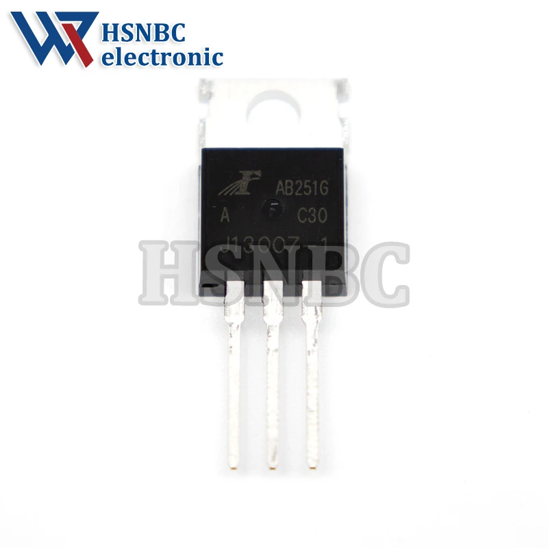 10Pcs/Lot J13007-1 J13007-1A FHP13007 13007 TO-220 700V 8A 80W Switching Power Transistor 100% New Original