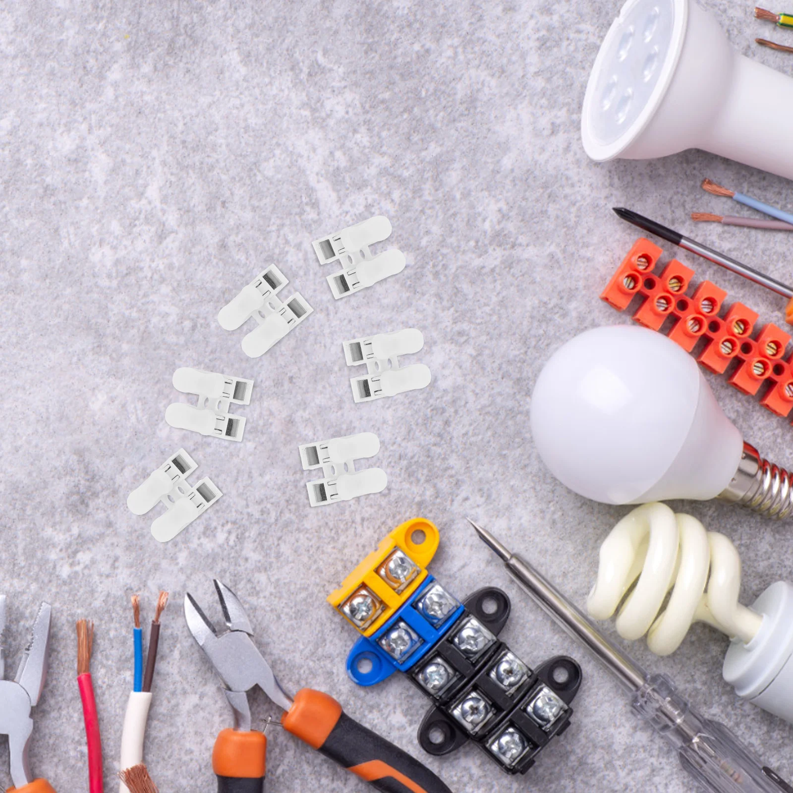 

55Pcs Push in Wire Connectors Terminal Blocks for Easy Installation in Residential Commercial Industrial Settings