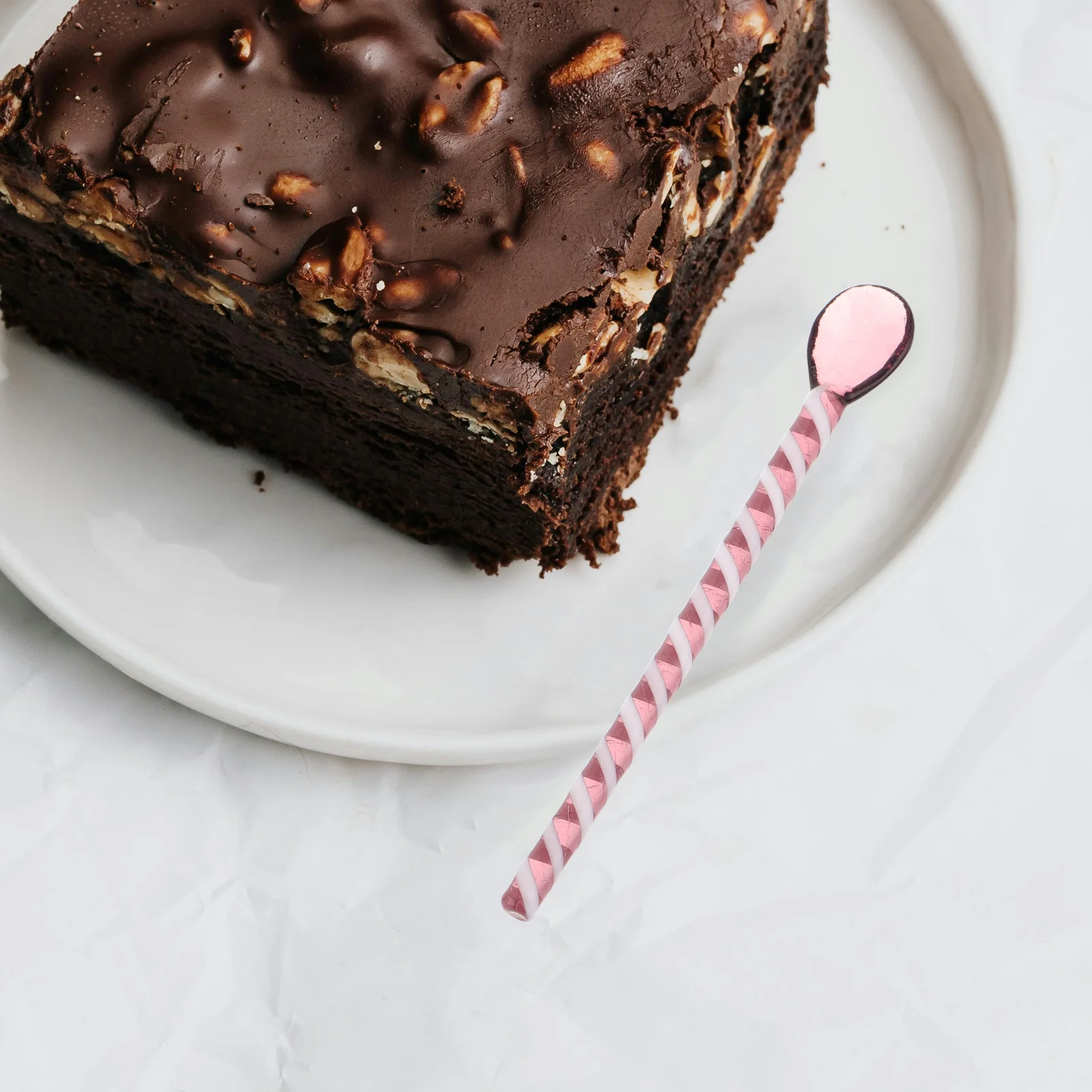 

2Pcs Glass Coffee Spoon Long Handle Spiral Design Stirring Spoon for Tea Coffee Milk Dessert Colorful Glass Spiral Stirring