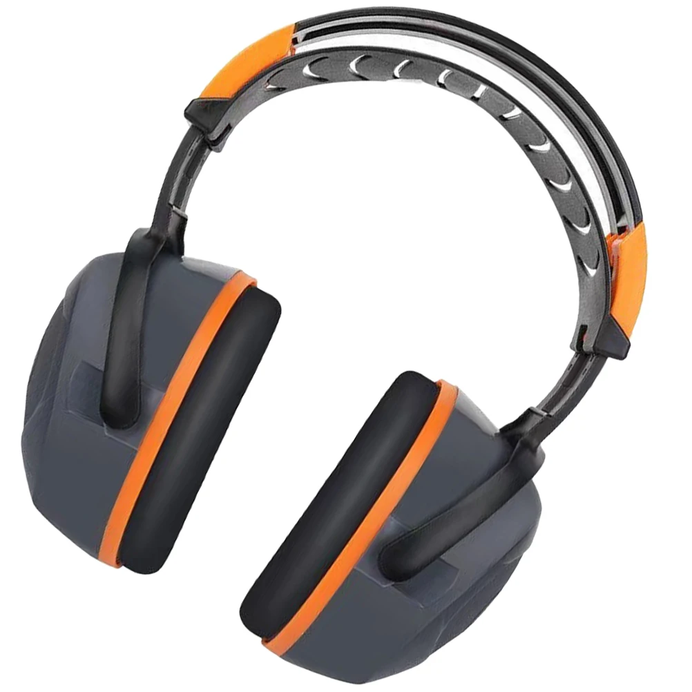 

Noise Cancelling Ear Muffs Anti Noise Headphones for Adults Kids Orange Grey ABS Material Rotating Ear Cups Hearing Protection