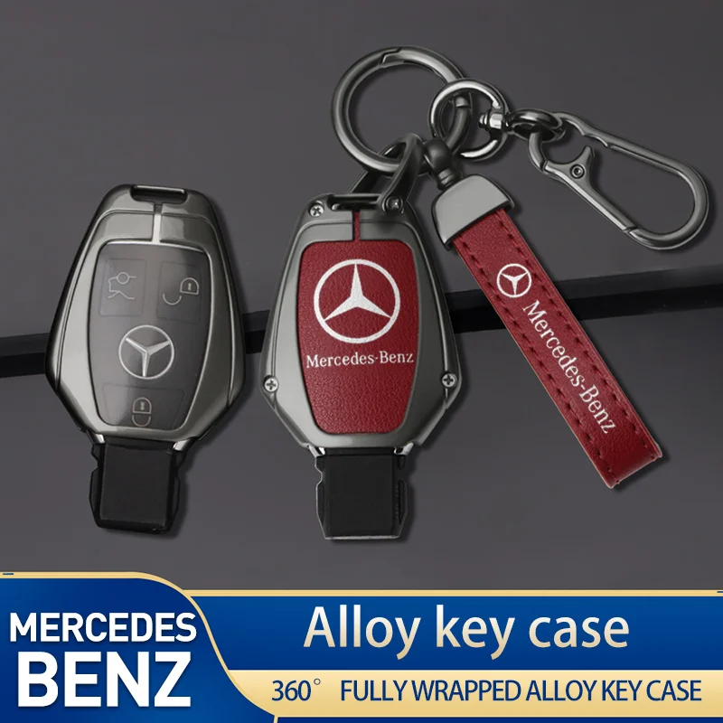 Car Key Case Cover Shell Fob For Mercedes Benz W204 W463 W176 W251 W205 A200 A260 A C R G Class GLA CLA GLK GLC CLS Keychain