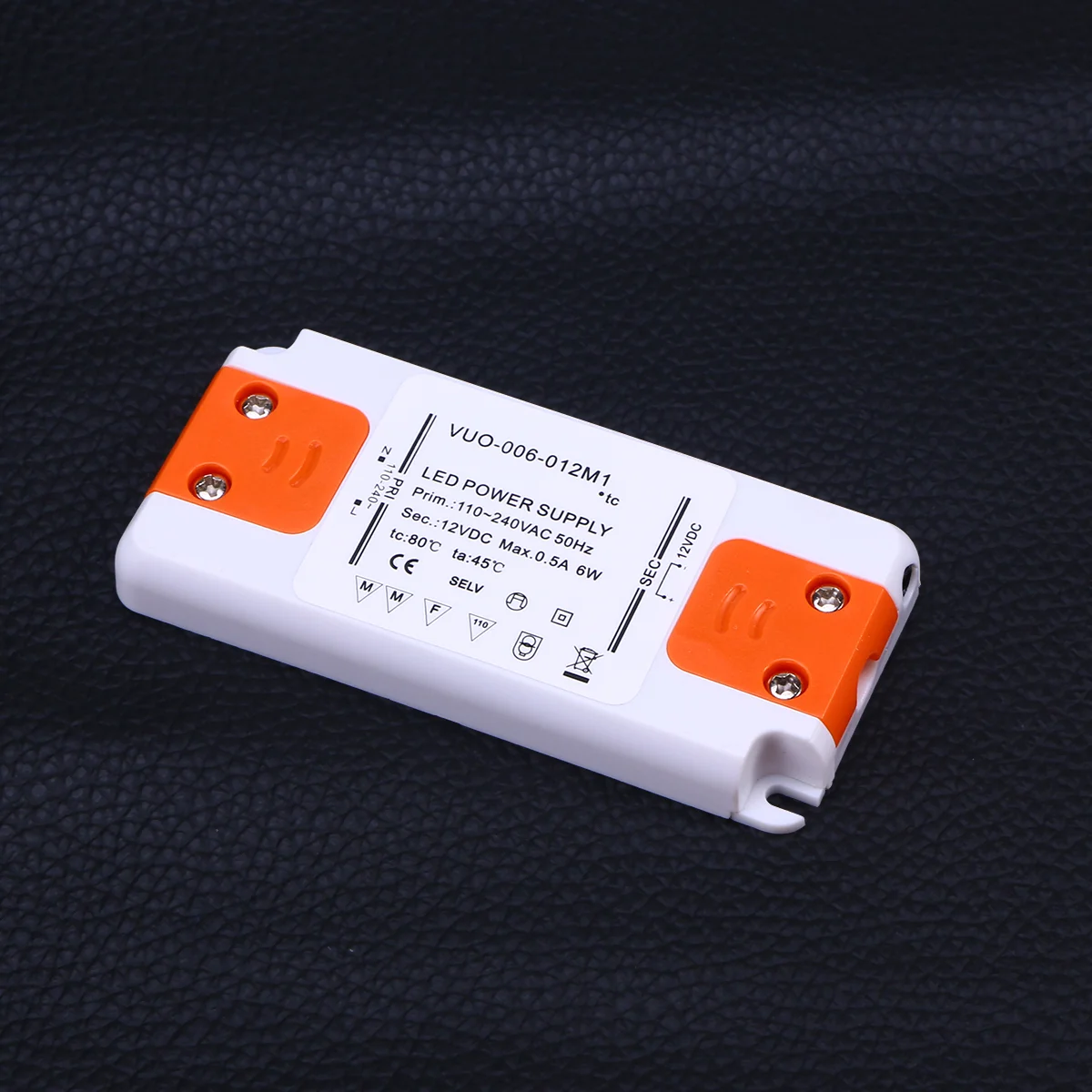 12V 6W LED Driver Converter Ultra-slim 05A Driver for LED Bulb Light (White)