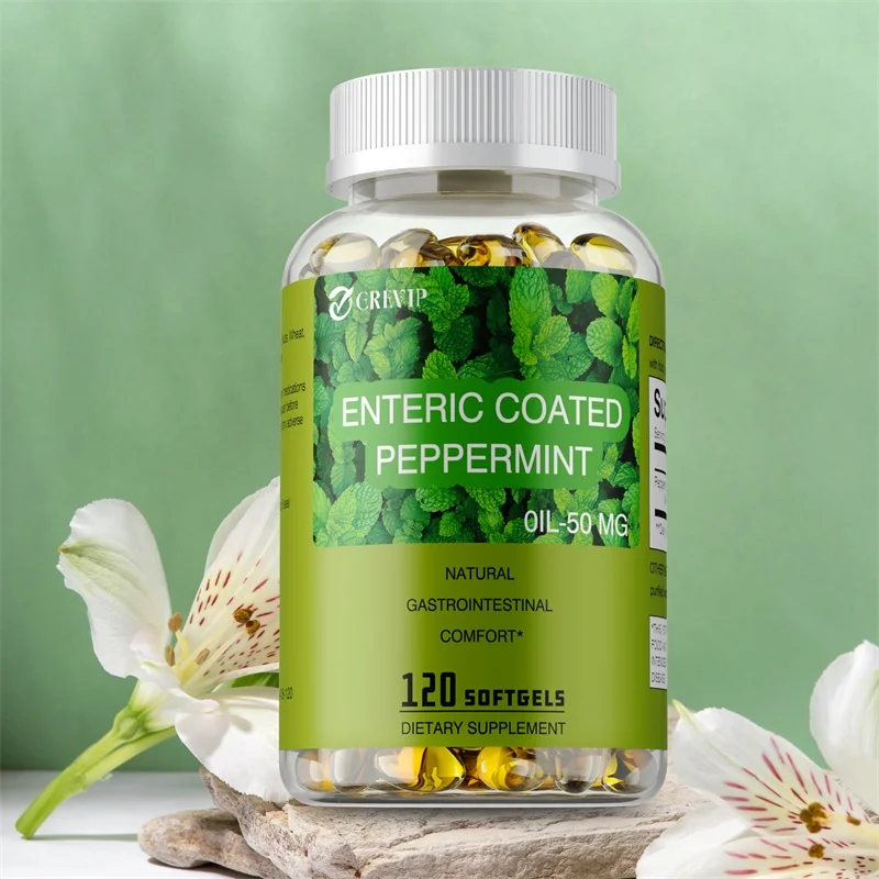 Peppermint Oil 50mg - Supports Normal Bowel Function, Helps Relieve Bloating and Intestinal Cramping, and Improves Digestion