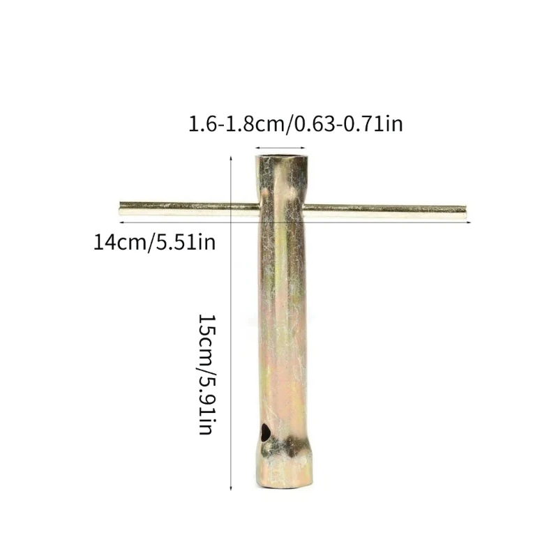 G99F 150mm Chiave a tubo per candela accensione Chiave a tubo leggera Strumento per smontaggio candela