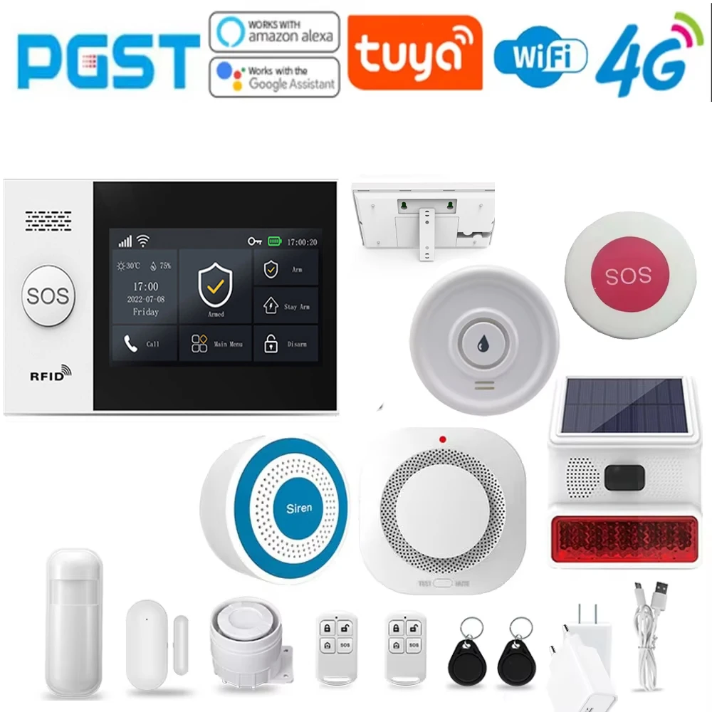 

Панель системы сигнализации 4G WIFI и комплект сигнализации, подходящие для мобильных умных датчиков, интеллектуальных устройств сигнализации, датчиков дыма, PG-107.