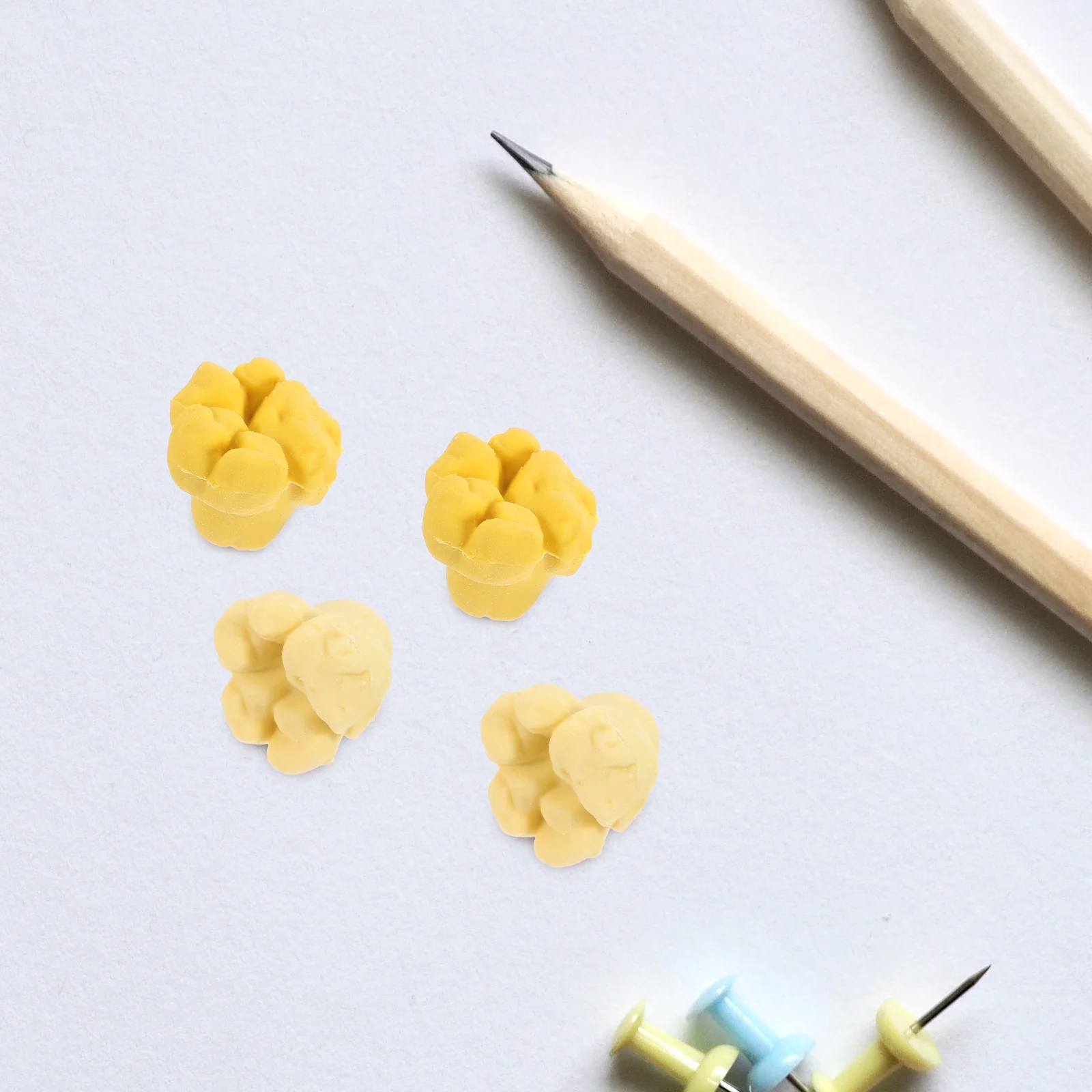 

20pcs Creative Eraser Novelty Popcorn Shape Cartoon Stationery School Prizes Kids Supplies Lovely Rubbers