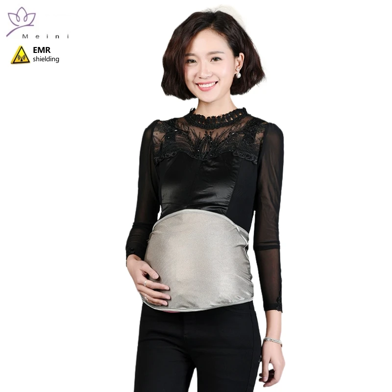 

Real radiation protection silver fiber maternity abdominal apron Radio station, TV Electromagnetic radiation shielding clothes