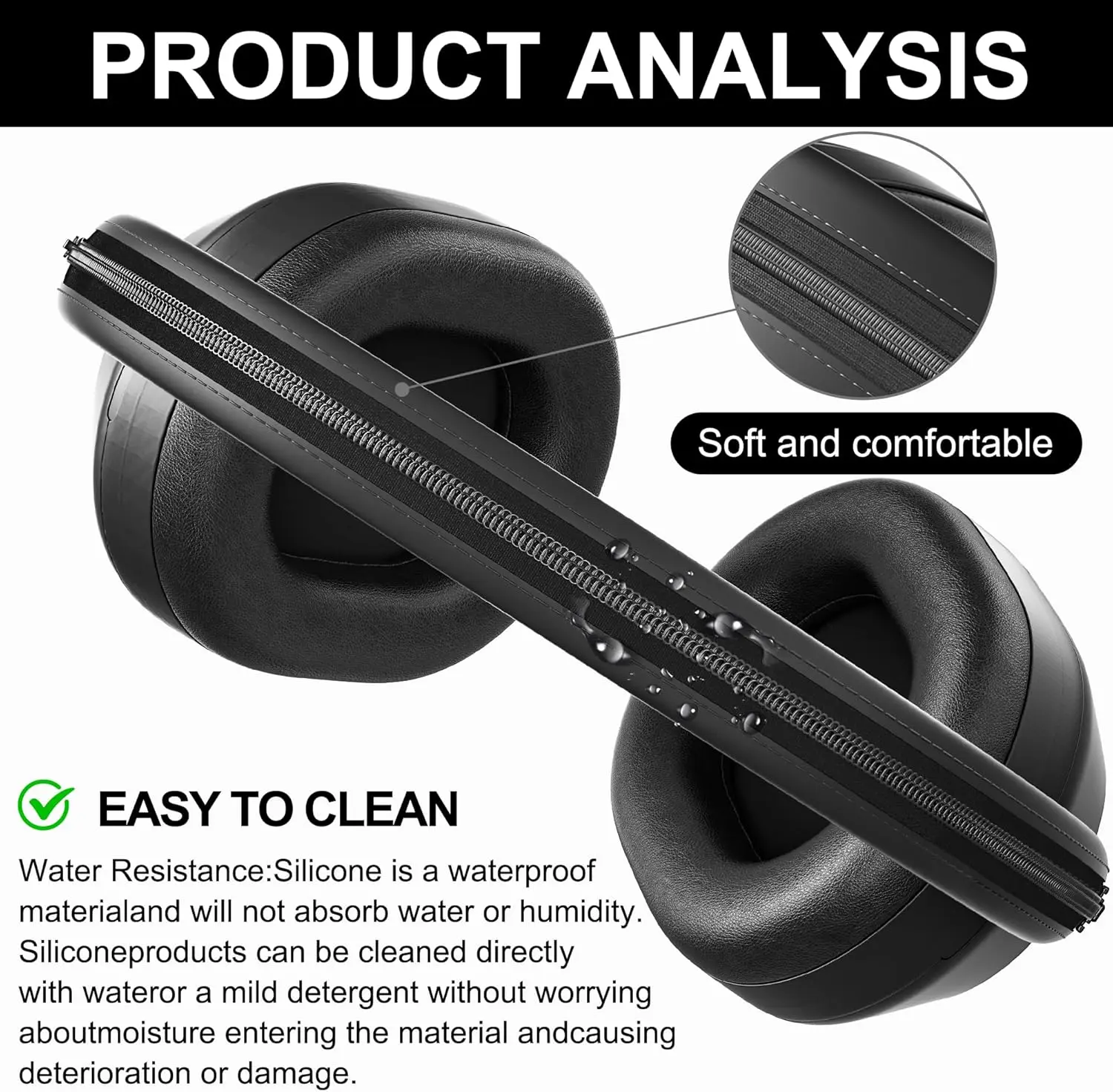 Earpads & Headband Cover for Technics RP-DJ1200 DJ 1200 DJ1210 DJ1205 Headphone Replacement Ear Pads Cushions Cover Foam