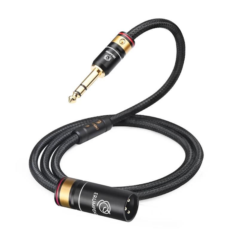 ATAUDIO Hifi 6n occ 6,35mm trs zu xlr hifi audio stereo kabel dual 6,5mm zoll bis 2xlr symmetrisches lautsprecher mikrofon verstärker kabel 6