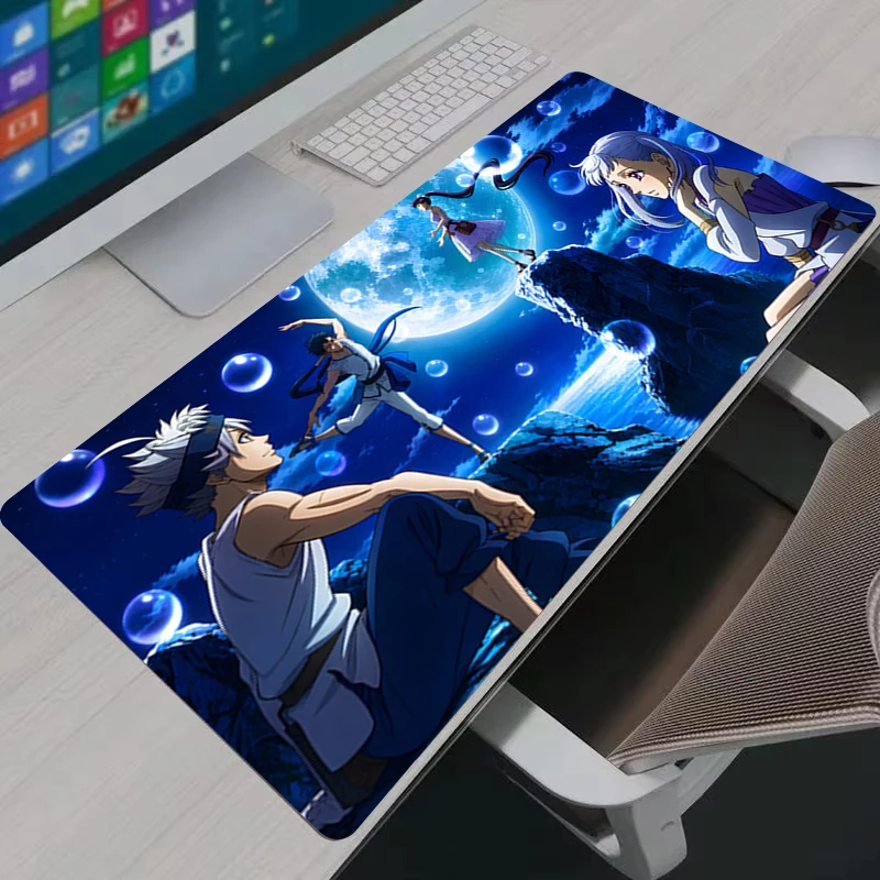 Large Gaming Mouse Pad Anti Slip Desk Mat Black Clover Anime Pattern Computer Keyboard Mat for Office Home Desktop Decor