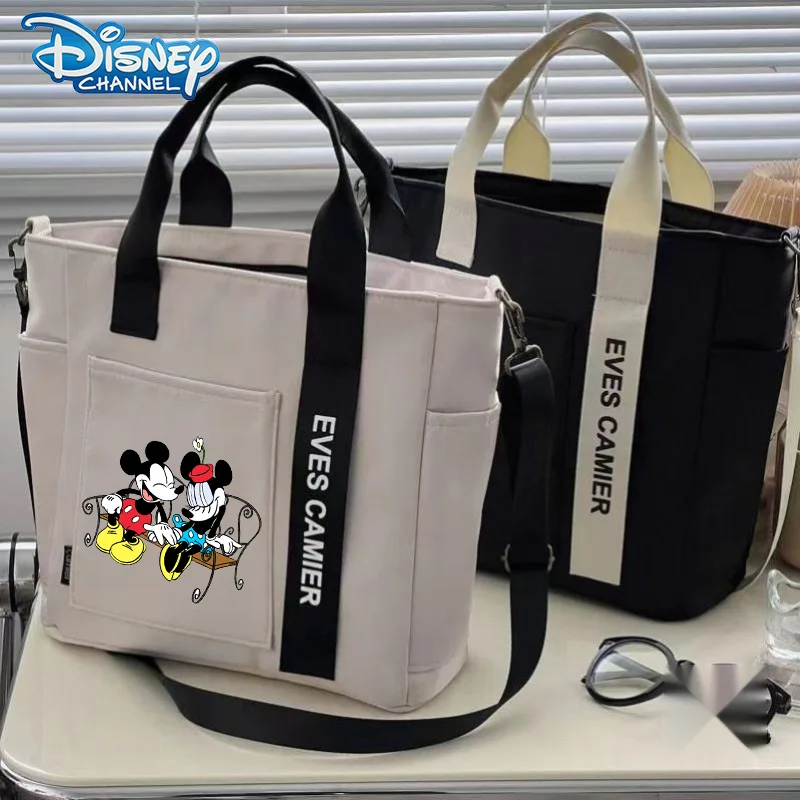 Mickey Mouse Shoulder Bag Disney Cute Crossbody Bag Fashion Cartoon Large Capacity Storage Commuter Handbag Birthday Party Gift