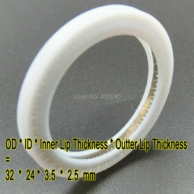 

1 Pcs 32*24*3.5*2.5 mm Seal Ring Used for Protective Len PTFE Seal Ring for Laser Cutting Machine Stop Dust Into Laser Head