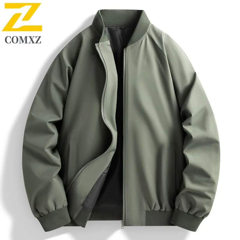 

COMXZ 2025, осенняя горячая распродажа, бейсбольная куртка, мужская молодежная весенняя корейская модная повседневная универсальная куртка больших размеров