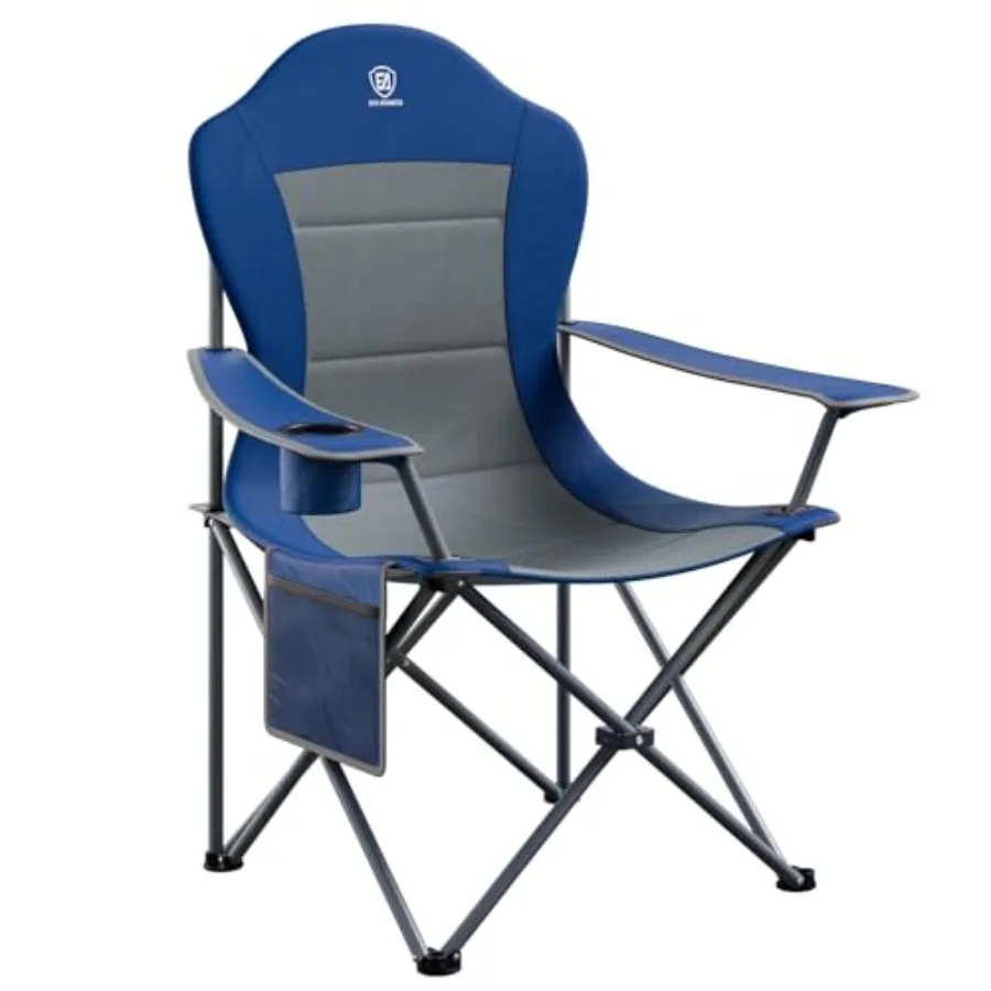 

Folding Camping Chair with High Back Padded 2 Pack Oversized Portable Lawn Chairs Lightweight Sturdy Steel Foldable Outdoor Cam